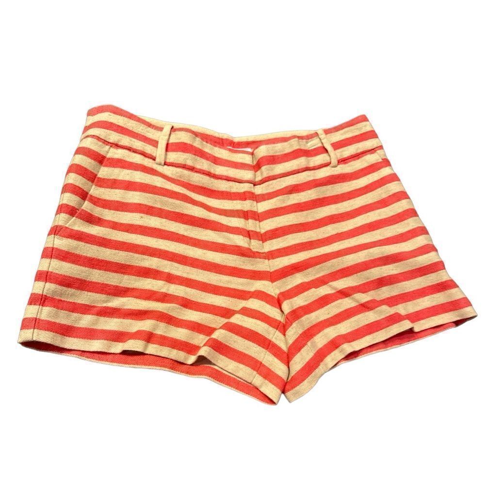 Loft Striped Shorts  Size 2 Flat Front